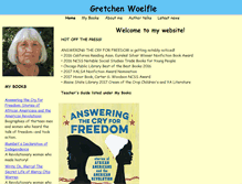 Tablet Screenshot of gretchenwoelfle.com